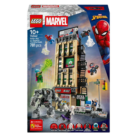 Lego super héroes 76342 marvel spider-man vs. mysterio: the daily bugle
