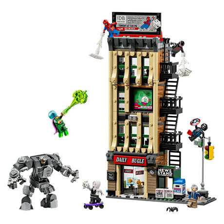 Lego super héroes 76342 marvel spider-man vs. mysterio: the daily bugle