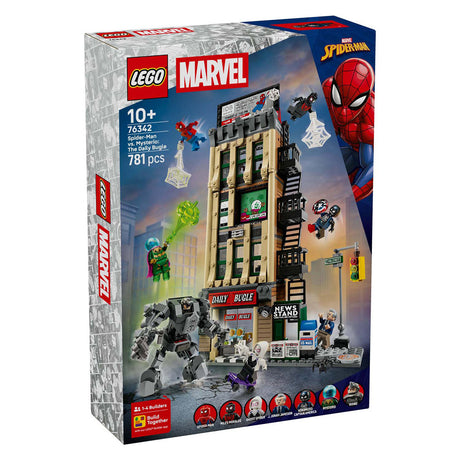 Lego super héroes 76342 marvel spider-man vs. mysterio: the daily bugle
