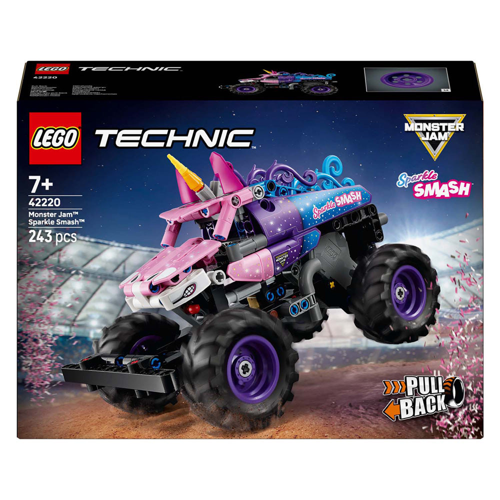Lego Technic 42220 Monster Jam Sparkle Smash Tirar hacia atrás
