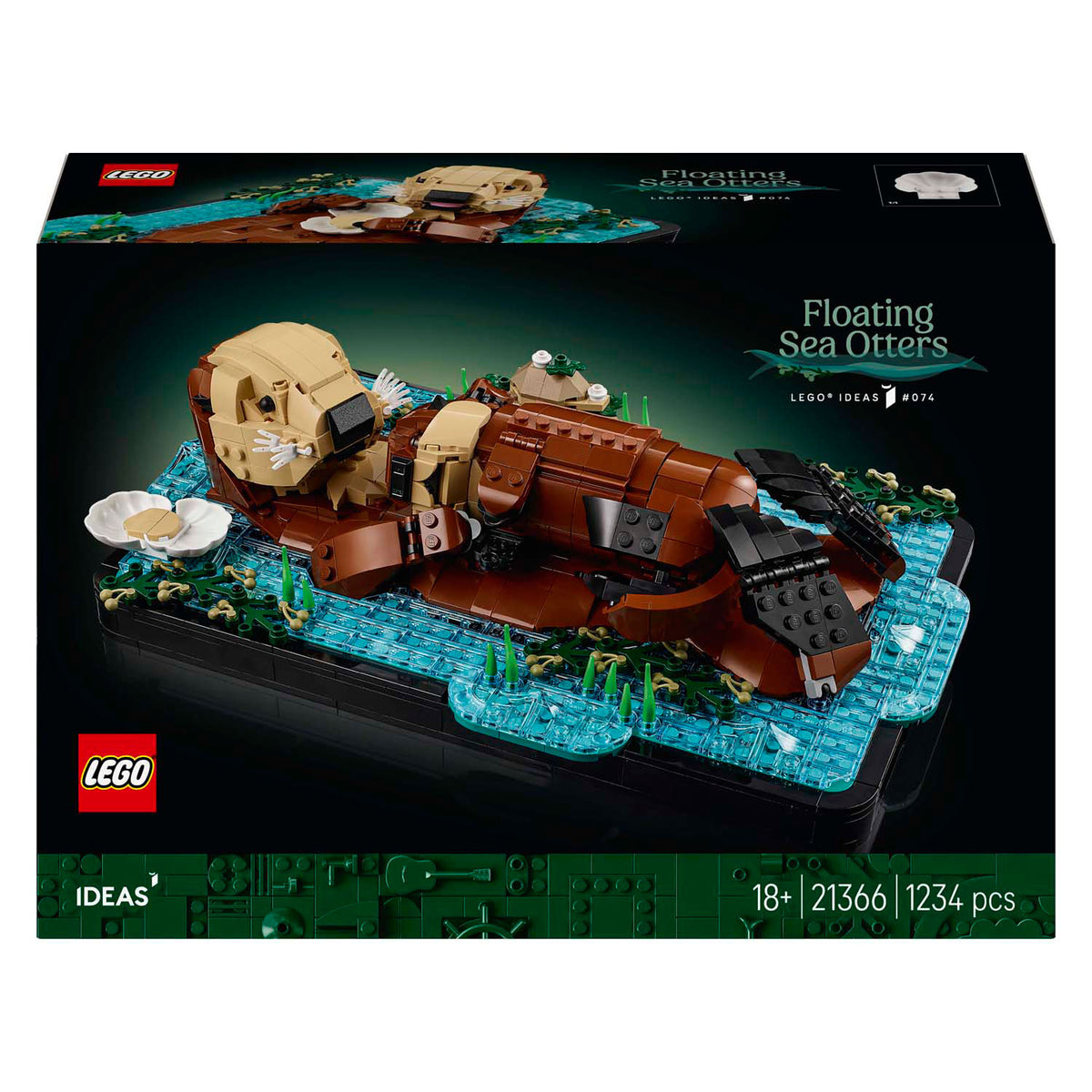 Lego ideas nutrias marinas flotantes - 21366