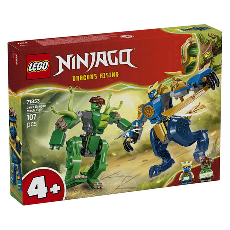 Lego ® ninjago® - batalla mecánica del dragón de jay - robot de juguete - juego con 2 minifiguras - 71853