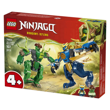 Lego ® ninjago® - batalla mecánica del dragón de jay - robot de juguete - juego con 2 minifiguras - 71853