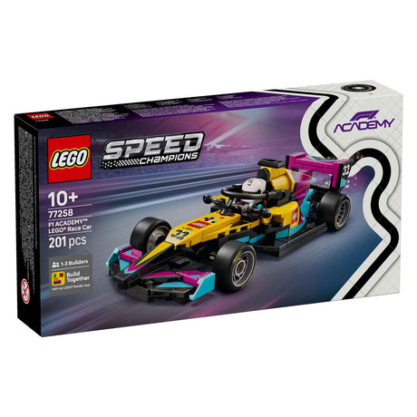 Lego speed champions 77258 coche de carreras de la academia f1