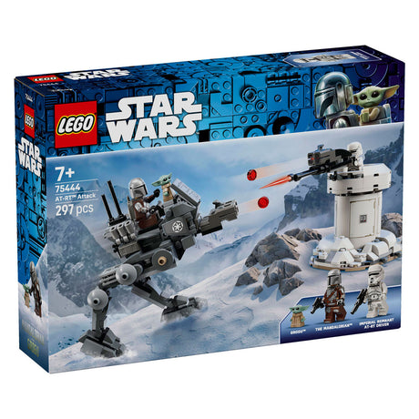 Lego ® star wars™ at-rt™ attack - juego de construcción con minifigura de mandalorian™ y grogu™ - a partir de 7 años - 75444