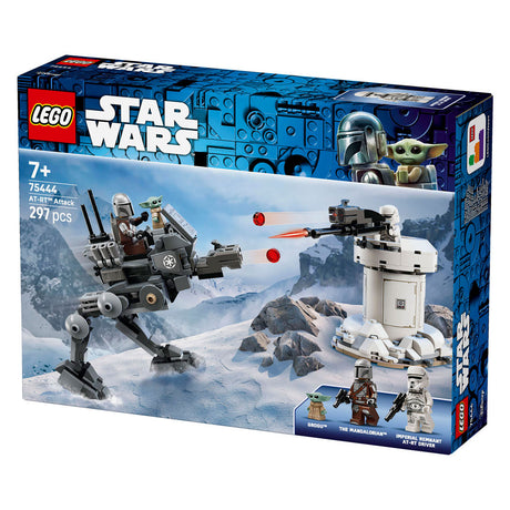 Lego ® star wars™ at-rt™ attack - juego de construcción con minifigura de mandalorian™ y grogu™ - a partir de 7 años - 75444