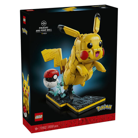 Lego Pokémon Pikachu y Pokéball kit de construcción para adulto y decoración del hogar - 72152