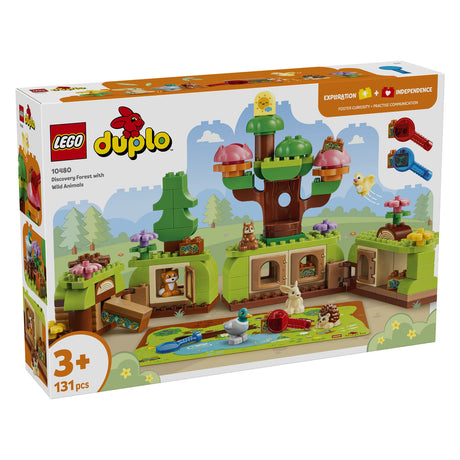 Lego Duplo descubrimiento bosque con animales salvajes juguetes para niños y decoración de habitación infantil 10480