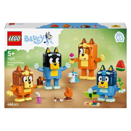 Lego bluey figuras para construir de bluey y su familia kit de construcción para niños 11217
