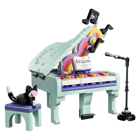 Lego Creator 3 en 1 piano con gato, radio y tocadiscos, juguete para niños 31392