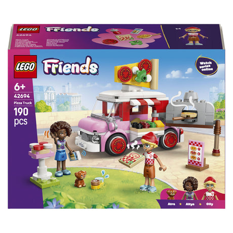 Camión de pizza Lego Friends, juguete para niños a partir de 6 años con 2 figuras 42694