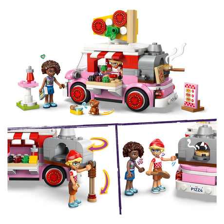 Camión de pizza Lego Friends, juguete para niños a partir de 6 años con 2 figuras 42694