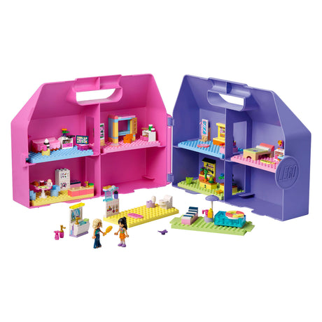 Lego friends-casa de muñecas creativa, maleta, casa de muñecas con muñecas, juguetes para niños, 42697