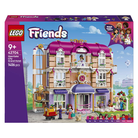 Lego friends heartlake city grand hotel juguetes con figuras de animales y muñecos 42704