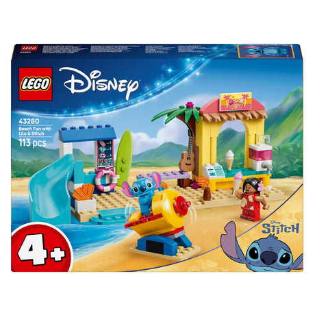 Lego ǀ Diversión en la playa de Disney con Lilo y Stitch, juguetes para construir para niños y decoración 43280