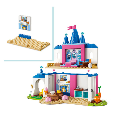 Lego ® ǀ Disney Princess Castillo de Cenicienta con Amigos Animales - Juguetes de construcción para niños con Cenicienta y 4 animales - 43283