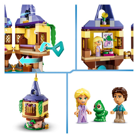 Lego ǀ Kit de construcción de minitorre de Princesas Disney Rapunzels para niños 43294