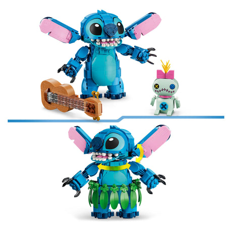 Lego ǀ Disney kit de construcción stitch and scrump para niños y decoración infantil 43296