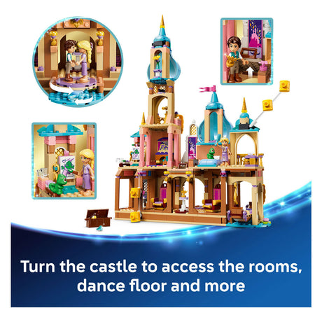 Lego ǀ castillo de princesas disney rapunzels juguetes para construir para niños y decoración 43297