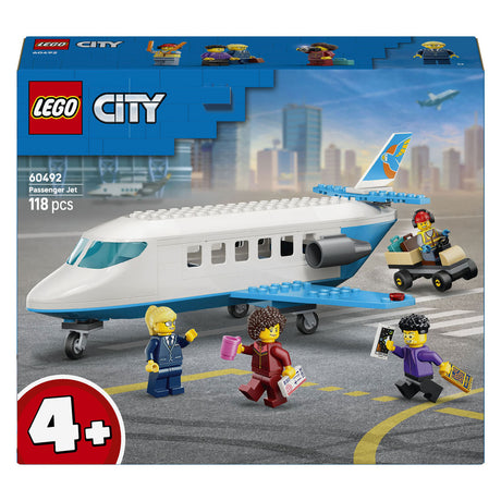 Lego city avión de pasajeros avión de juguete para niños a partir de 4 años 60492