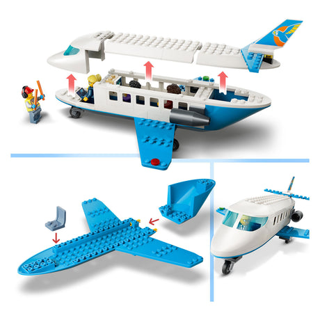 Lego city avión de pasajeros avión de juguete para niños a partir de 4 años 60492