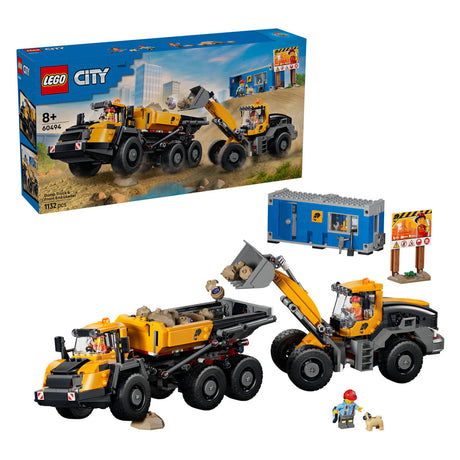Lego city camión volquete y vehículo de carga frontal, juguetes para niños 60494