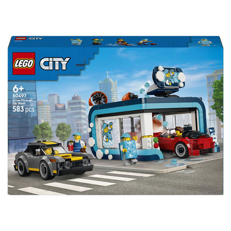 Lego city kit de construcción de coches de lavado de coches para niños a partir de 6 años 60497