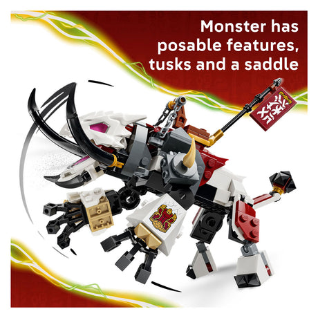 Lego ninjago 71863 zilvar y grimtak la bestia dragón