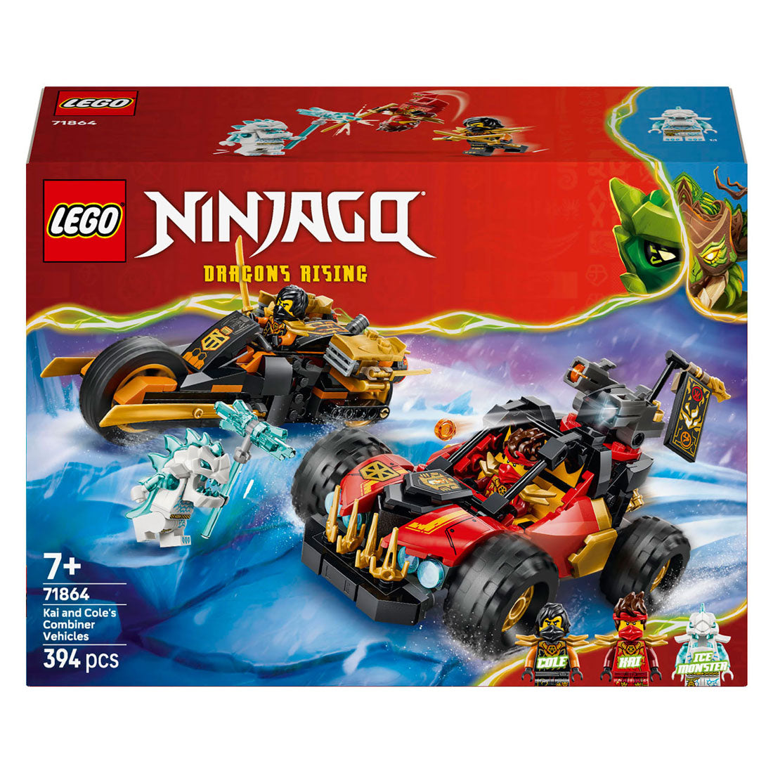 Lego ninjago 71864 vehículos combinados de kai y cole