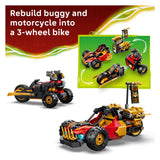 Lego ninjago 71864 vehículos combinados de kai y cole