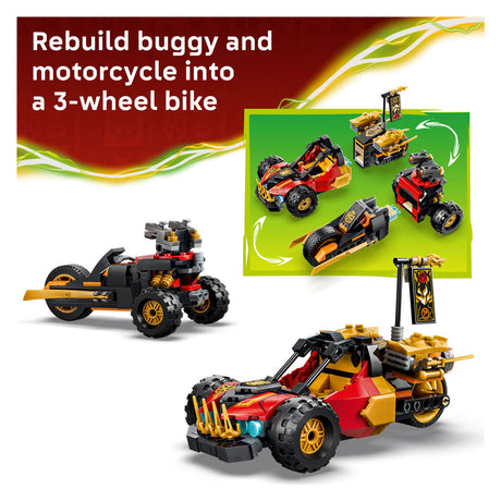 Lego ninjago 71864 vehículos combinados de kai y cole