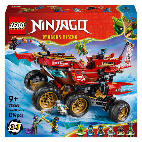 Lego ninjago land bounty kit de construcción con camión de juguete para niños 71869