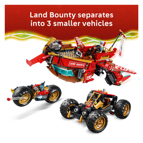 Lego ninjago land bounty kit de construcción con camión de juguete para niños 71869