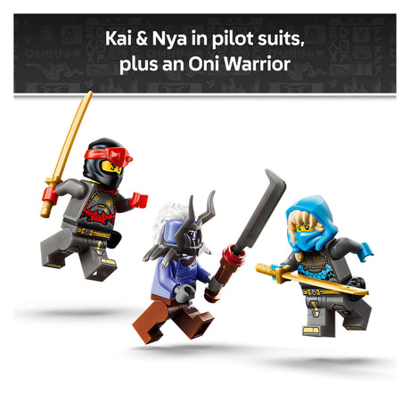 Lego ninjago el kit de construcción de dos robots imponentes para niños con figuras de acción 71870