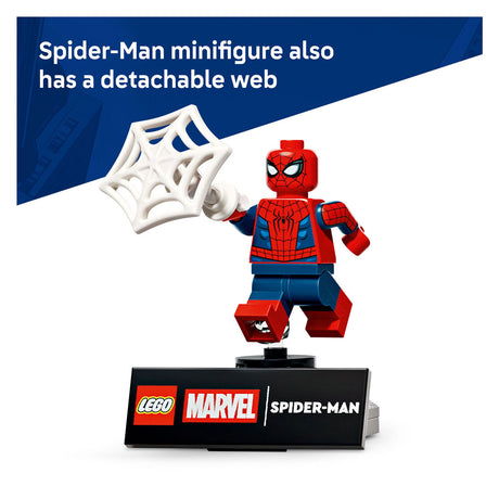 Lego ǀ marvel kit de construcción de figuras de héroes de spider-man para niños con figura de acción 76346