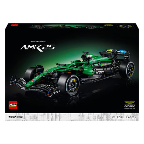 Lego technic aston martin aramco amr25 f1 kit de construcción de coche para adultos con modelo de coche 42240