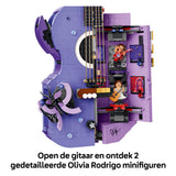 Lego editions olivia rodrigo's dubbele gitaar bouwpakket voor kinderen en tienerkamer decoratie 43031