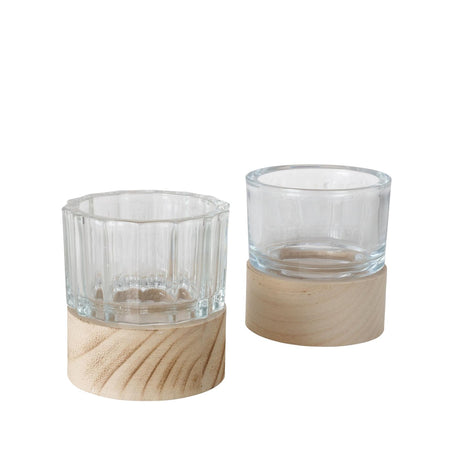 Boltze home farol riley vidrio madera ã˜9xh10cm