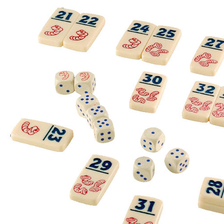 999games 999 games juego de dados de lombrices de tierra (holandés, 2 - 7 jugadores, 20 minutos, a partir de 8 años)
