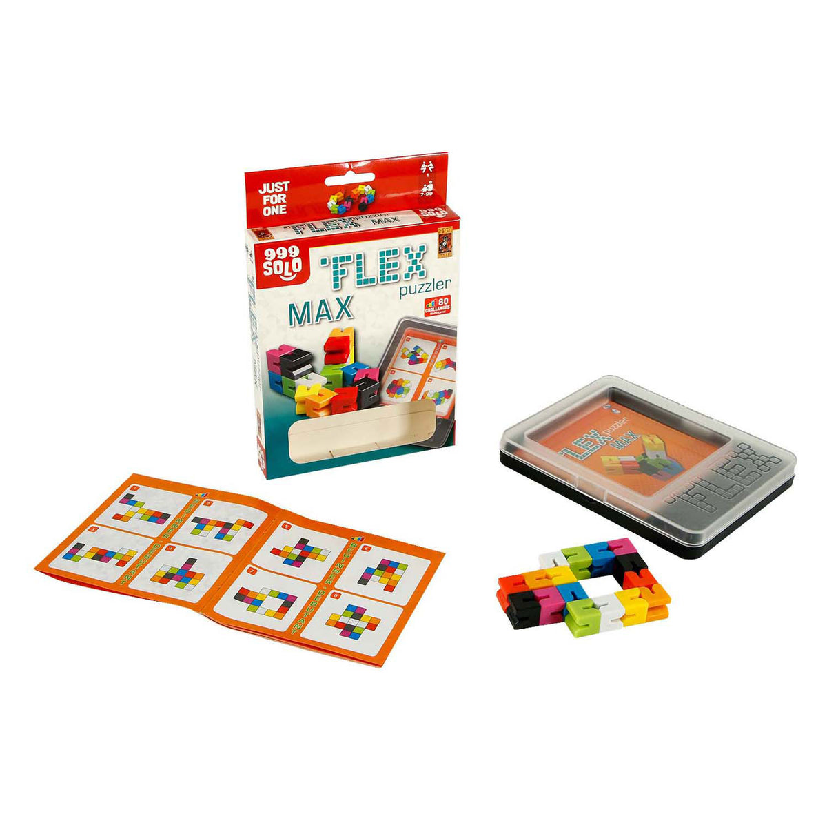 999games 999 games flex puzzler max juego de pensamiento (holandés, 1 jugador, a partir de 7 años, 80 tareas)