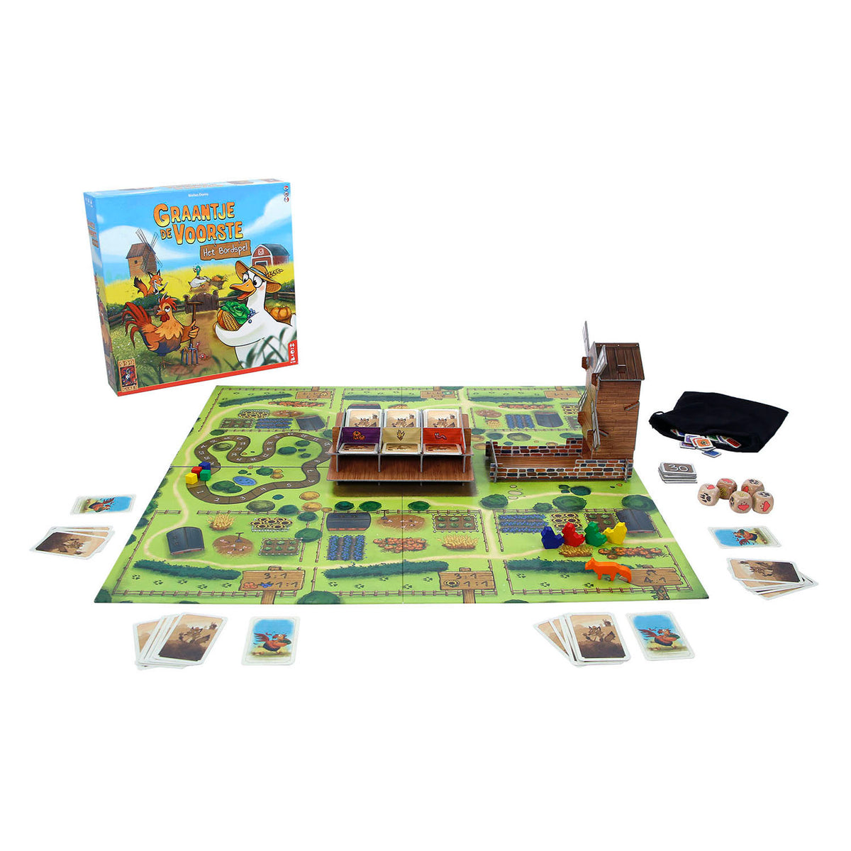 999games 999 games graantje de voorste: het bordspel (nederlands, 2 - 6 spelers, 45 minuten, vanaf 10 jaar)
