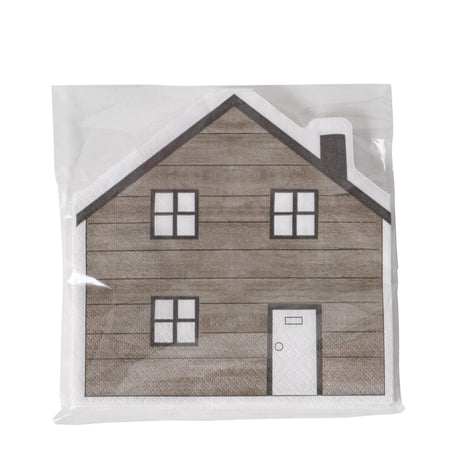 Boltze home servilletas homewood en forma de casa 12 piezas (plegadas 16x16cm)