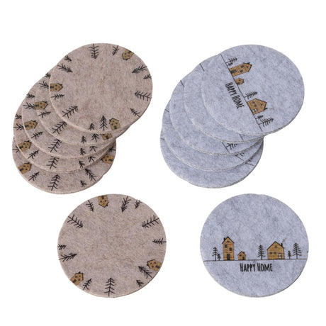 Boltze home juego de posavasos homewood fieltro 6 piezas