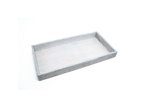 Hbx bandeja living natural firmiana 32x20cm gris