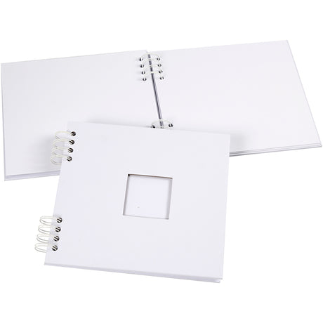 Empresa creativa https: www.cchobby.nl álbum de recortes encuadernado en espiral tamaño 20x20 cm 250 gr blanco 1 pieza