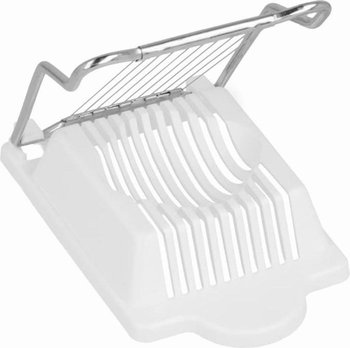 Cortadora de huevos metaltex acero inoxidable blanco