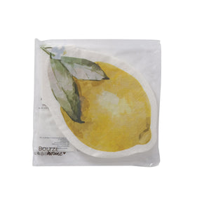 Boltze home servilletas 'capri' limón 16x16cm papel 12 piezas