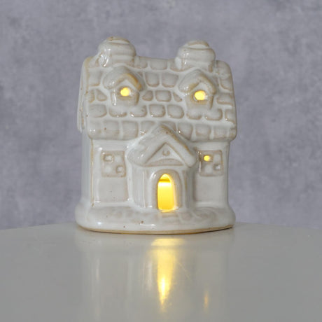 Boltze home deco casa Cristo piedra con LED h7cm blanco (incl. 3 pilas LR44)