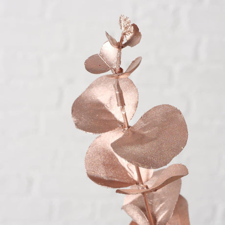 Boltze decoración del hogar rama de eucalipto h81 cm plástico rosa