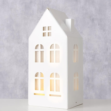 Boltze home deco house domizil metal con LED h22,3cm (sin incluir 3 pilas AAA)